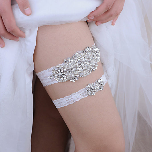 Handgemaakte kousenband voor bruiloft